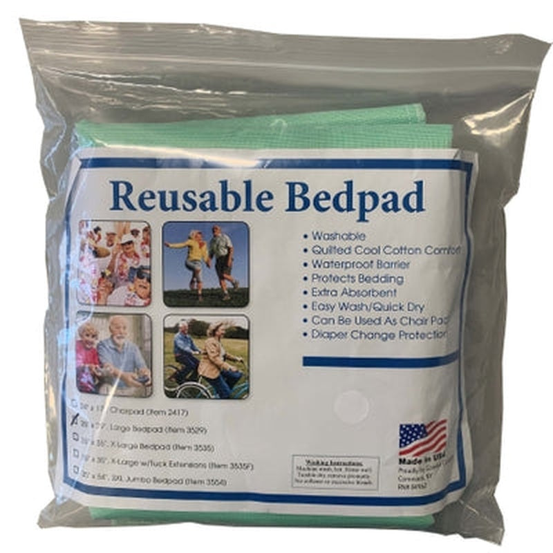 comfort concepts underpad with tuckable flaps 35 x 35 in comfort concepts reusable underpad mk880854ea