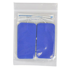 Reusable Electrodes Pack/4 2 X4 Rectangle Blue Jay Brand