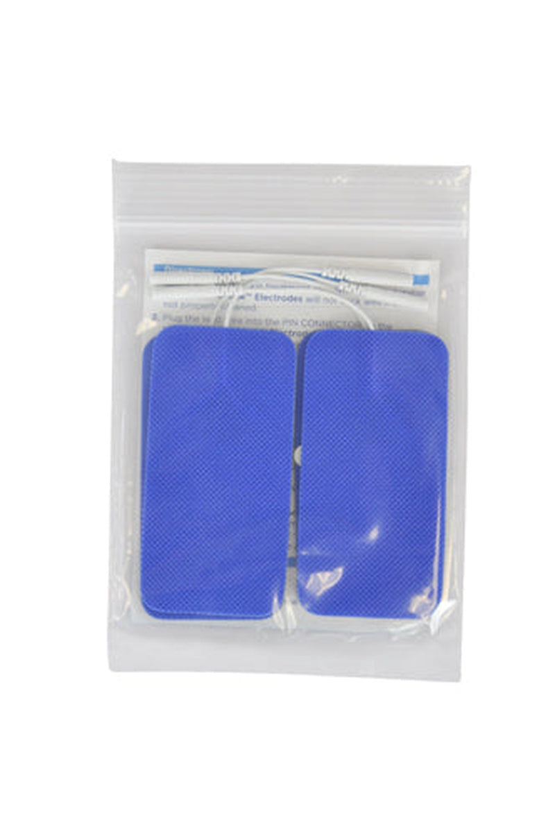 Reusable Electrodes Pack/4 2 X4 Rectangle Blue Jay Brand