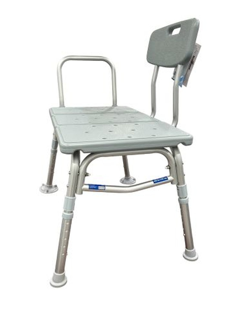 Bathroom Perfect Transfer Bench W/back Blue Jay Each