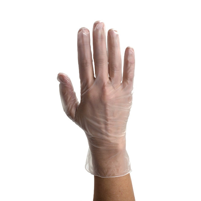 dynarex safe touch vinyl exam gloves powder free 100bx 10cs