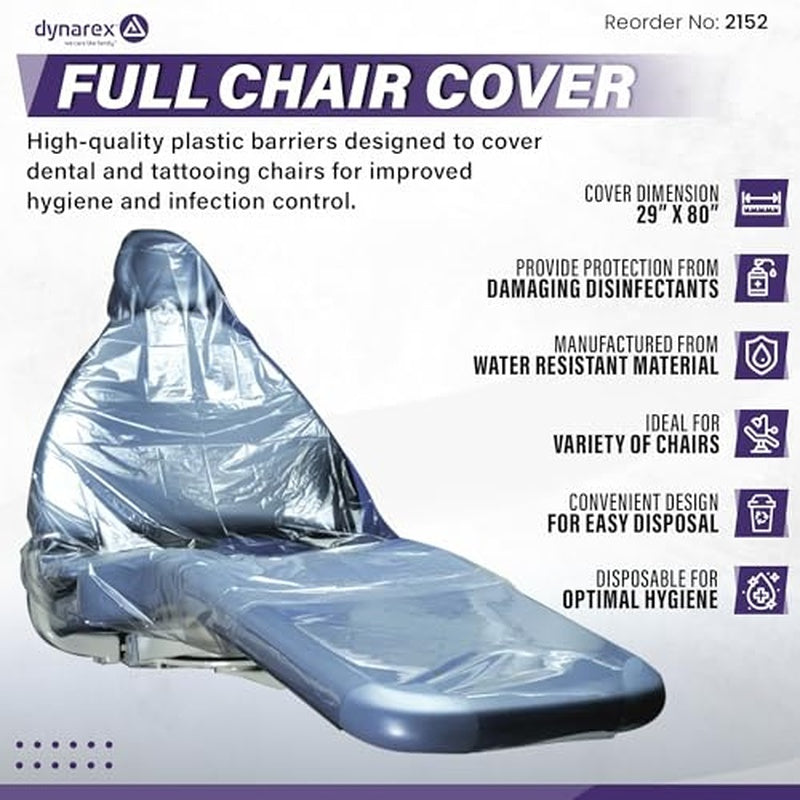 dynarex full chair cover pack type 3 box per case