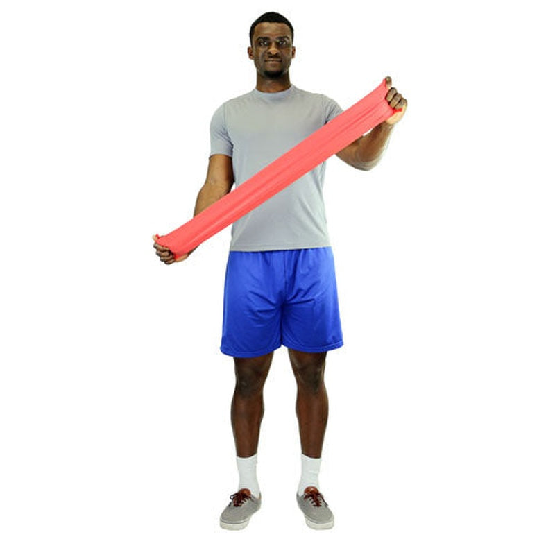 Cando Exercise Band Red Light 50-yard Dispenser Box