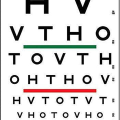illuminated eye chart snellen 10 distance