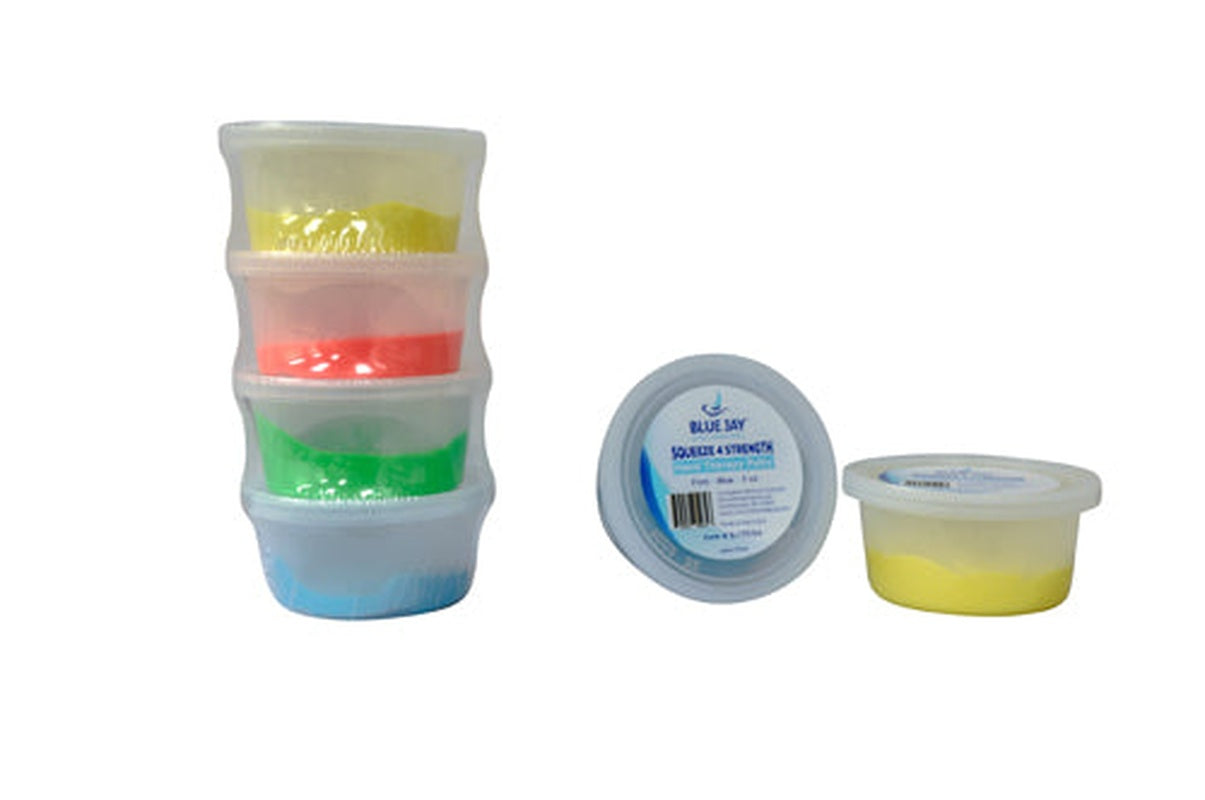 Squeeze 4 Strength 2 Oz. Hand Therapy Putty Set Of 4