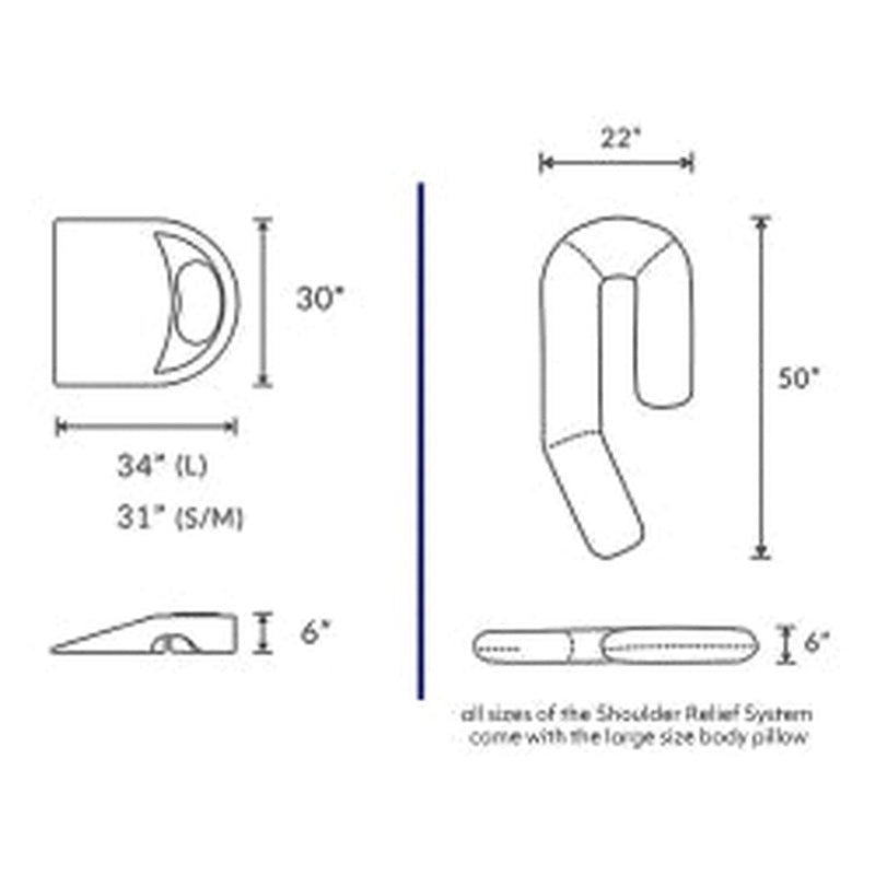 medcline shoulder relief system bundle s m up to 59 medcline shoulder positioner system mk1254776ea
