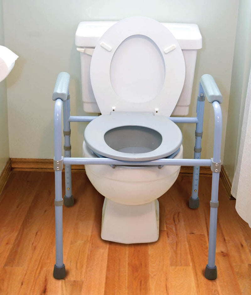 carex deluxe folding commode