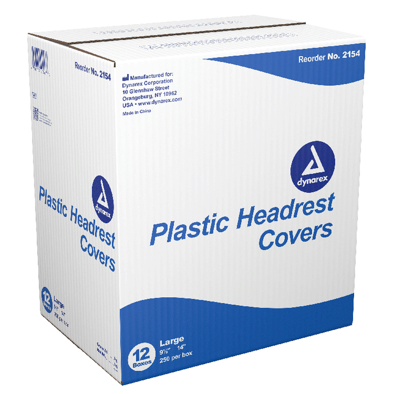 dynarex plastic headrest covers 1