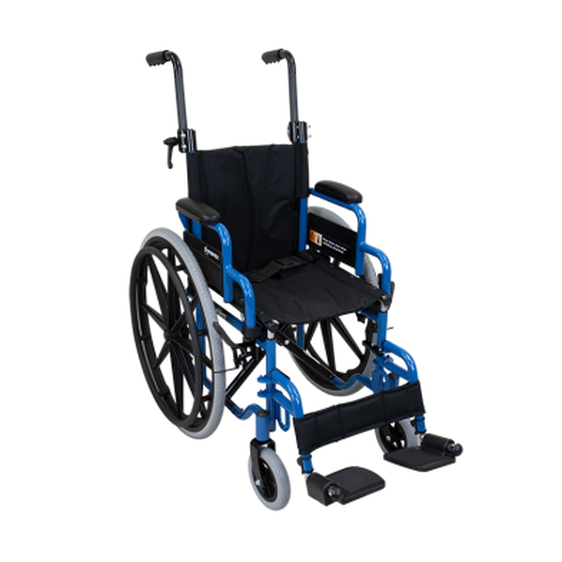 DynaRide pediatric wheelchair 14 inch seat with swing-away footrests