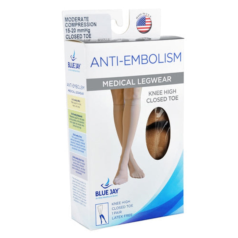 Anti embolism Stockings Small 15 20mmhg Below Knee Clsdtoe All Care Store