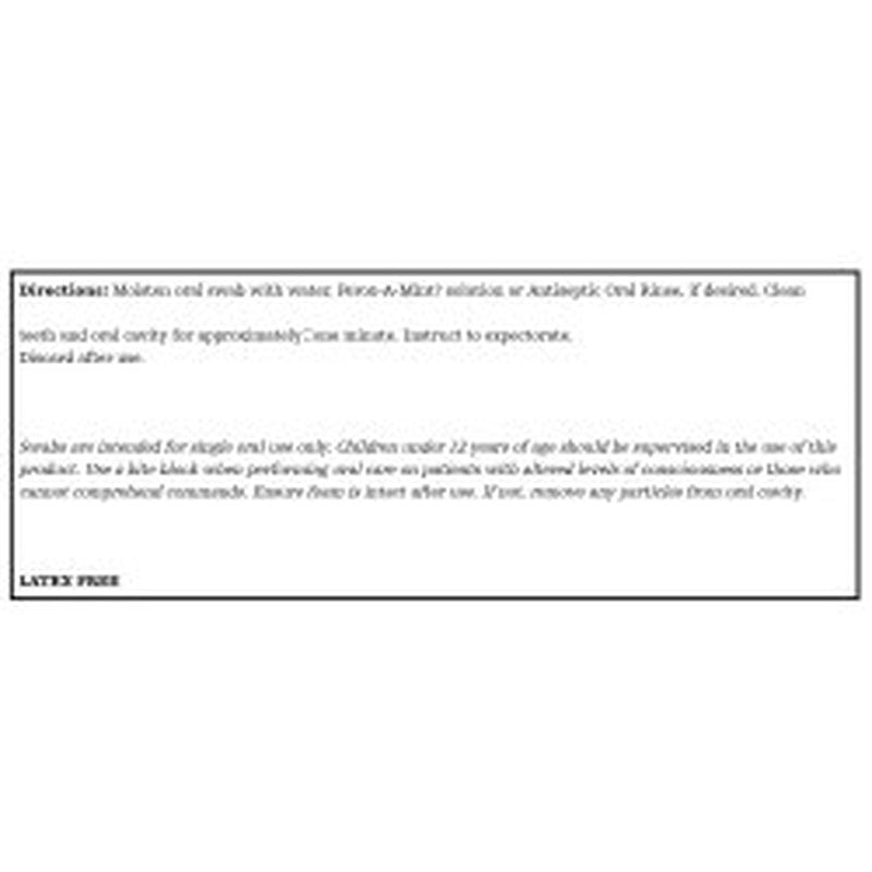 oral swab toothette® plus untreated foam tip 20 per pack 3