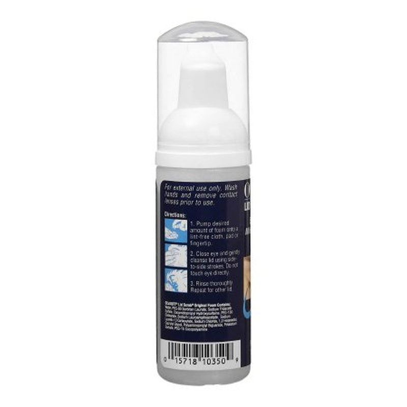 ocusoft lid scrub original foaming cleanser ocusoft lid scrub eyelid cleanser mk972748ea
