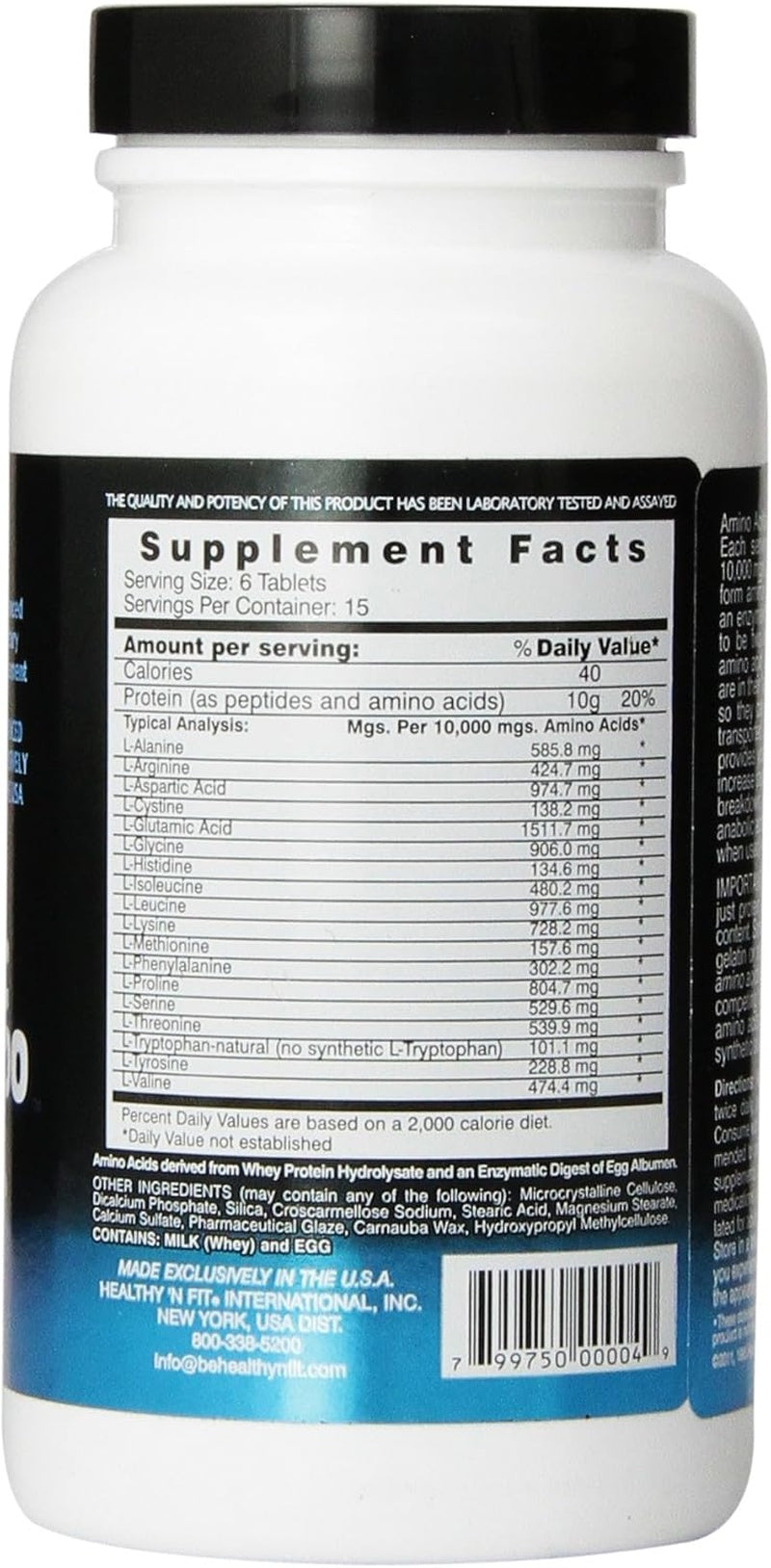 Healthy 'n Fit Nutritionals Amino 10000 - 180 Tablets