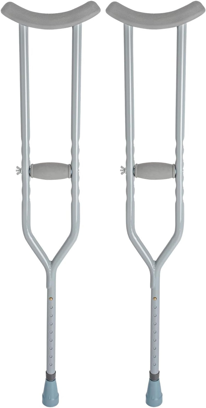crutches steel h d bariatric adult pair