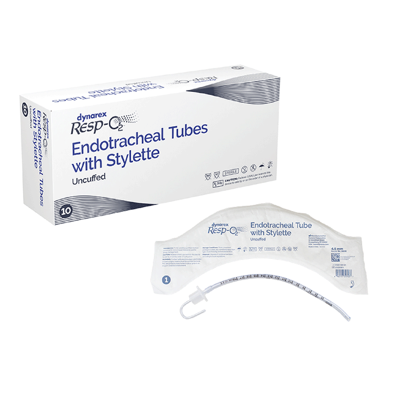 Dynarex Uncuffed Endotracheal Tube - Reliable Airway Management for Enhanced Patient Safety and Comfort. Ideal for Medical Professionals and Emergency Care.