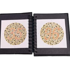 ishihara 38 plate chart book for color blindness