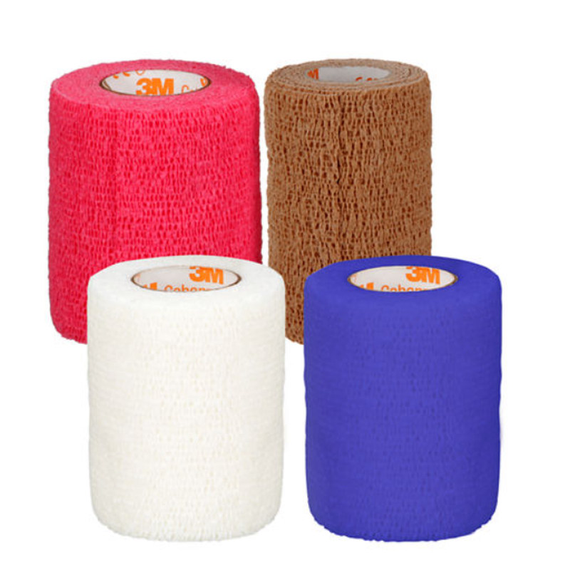 Cohesive Bandage 3M Coban 1 Inch X 5 Yard Self-Adherent Closure Tan NonSterile Standard Compression, Packaging Type- Case