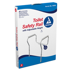 dynarex adjustable height toilet safety rail enhance bathroom safety with this sturdy height adjustable rail for added support and stability perfect for seniors copy