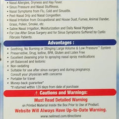 saline nasal rinse kit neilmed® sinus rinse 100 packets