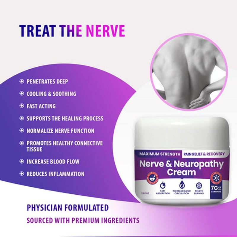 Nerve & Neuropathy Cream 2.82 Oz. Jar Each