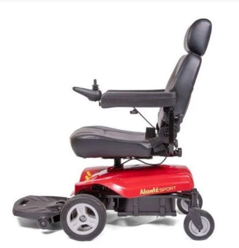 Alante Sport power chair electric wheelchair, side view