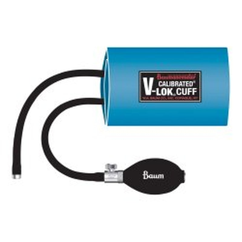 w a baum calibrated v lok blood pressure cuff and bulb arm adult medium 25 35 cm calibrated v lok reusable blood pressure cuff and bulb mk29027ea