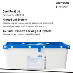 mckesson prevent pharmaceutical waste container 8 gallon 13 x 17 3 10 x 13 inch mckesson prevent pharmaceutical waste container mk1011862ea
