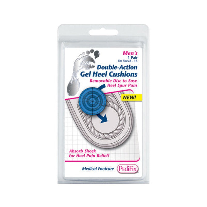 double action gel heel cushion mens pair
