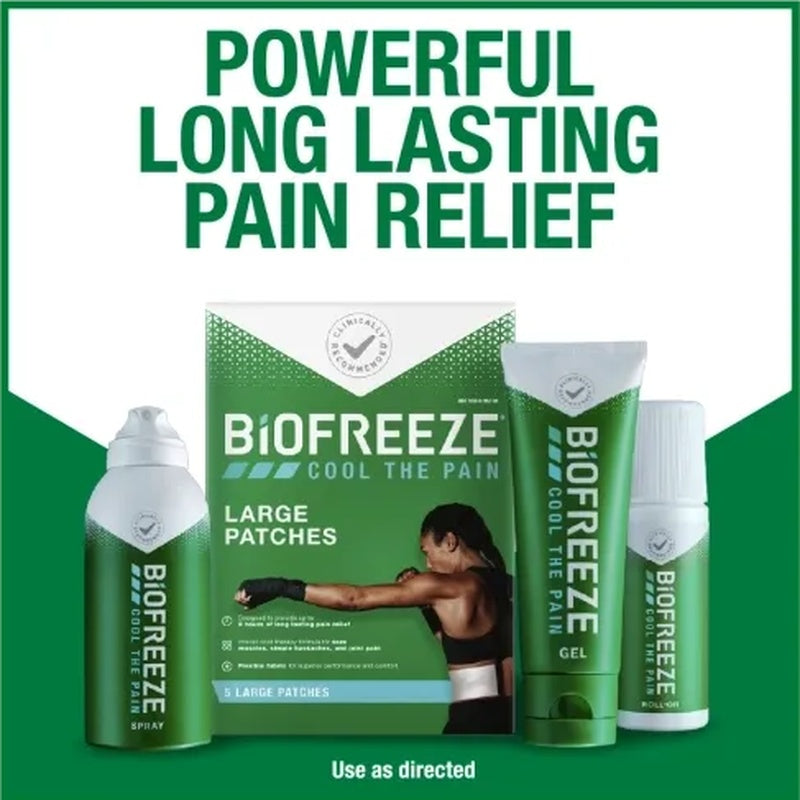 Topical Pain Relief Biofreeze 5% Strength Menthol Topical Gel 2.5 oz., Packaging Type- Case