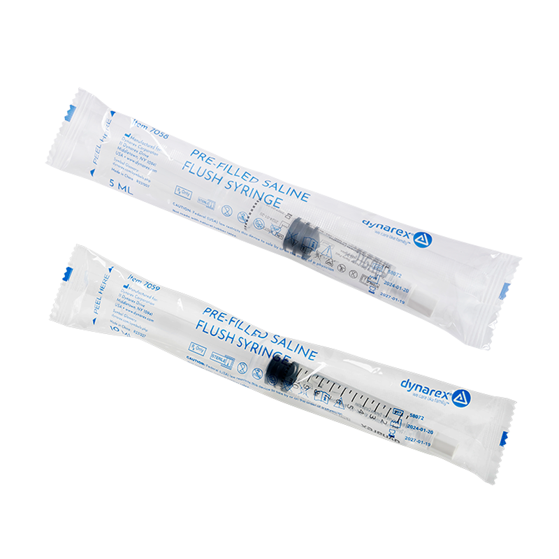 dynarex pre filled saline flush syringes