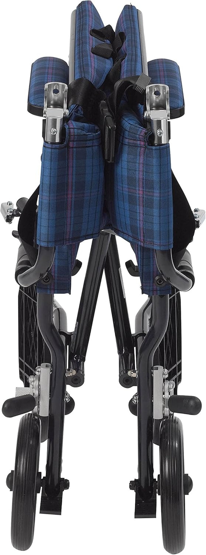 Drive Medical Fly-lite Wheelchair with Swing-away Footrests ,8 Casters In Rear. 6 Casters In Front Wheels ,300 lbs Weight Capacity ,DFL19BL