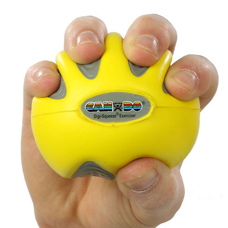 Cando Digi-squeeze Hand Exer Yellow Med Size X-lt Strngth