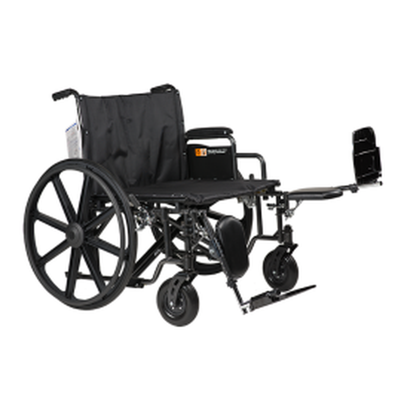 dynarex bariatric hd wheelchair w elr