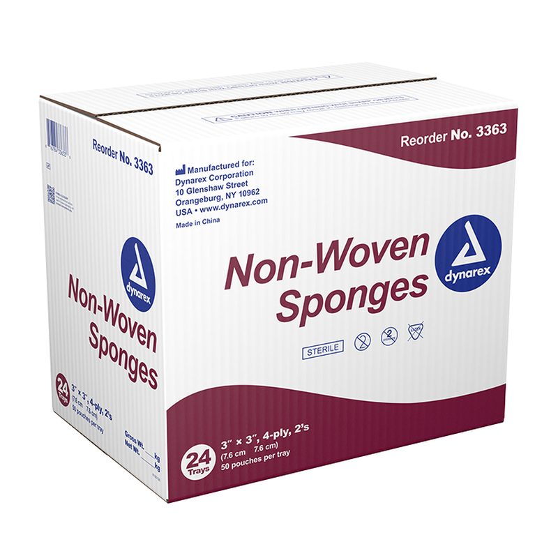 dynarex non woven sponges sterile non sterile