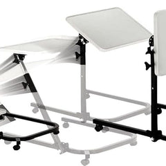 overbed table pivot and tilt multi position