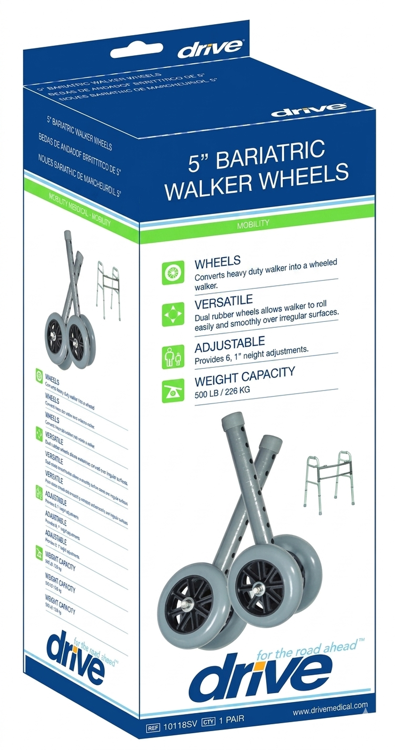 Wheel Kit For #1056 Heavy-duty 5 Silver Vein W/black Wheels