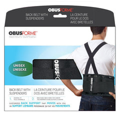 Back Belt unisex Large/x large Black Obusforme All Care Store