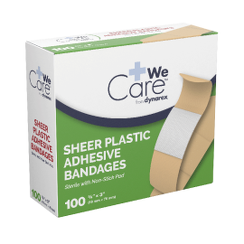 sheer plastic adhesive bandages sterile 2