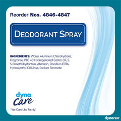 dynarex deodorant pump spray