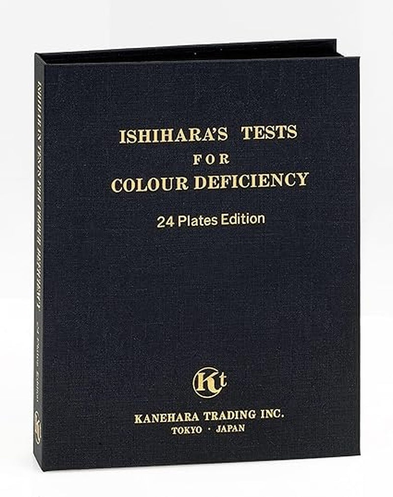 ishihara 38 plate chart book for color blindness