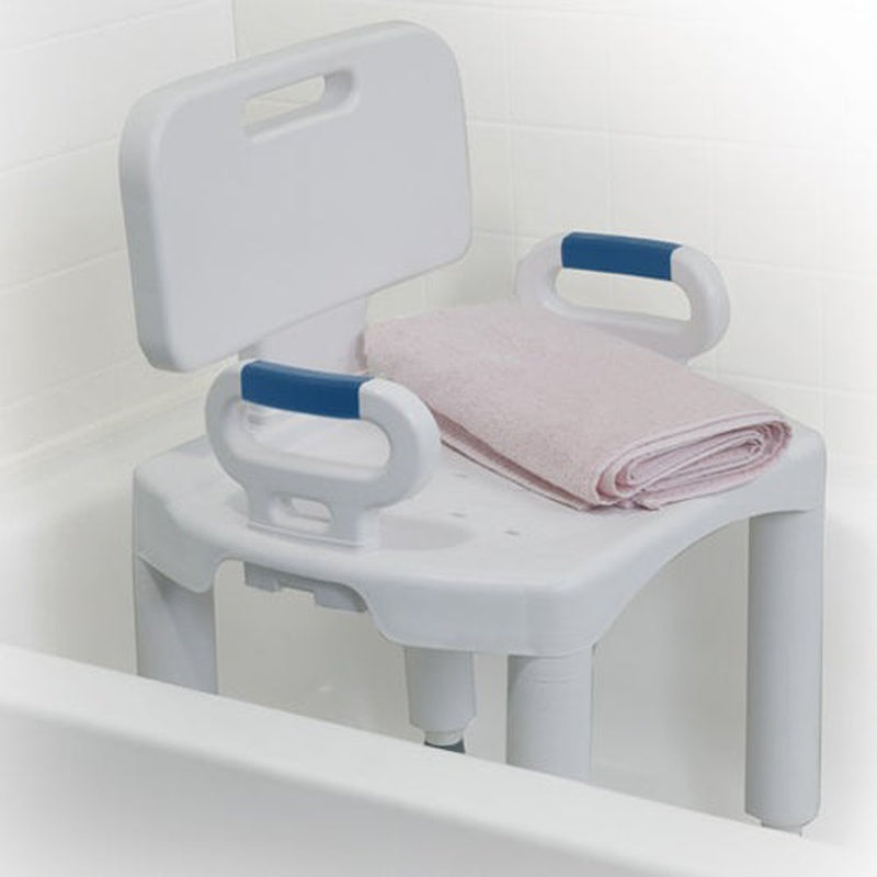 Bath Bench Premium Series With Back And Arms All Care Store