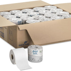 Toilet Tissue Angel Soft Ultra Professional Series White 2-Ply Standard Size Cored Roll 450 Sheets 4 X 4-1/20 Inch, Packaging Type- Case