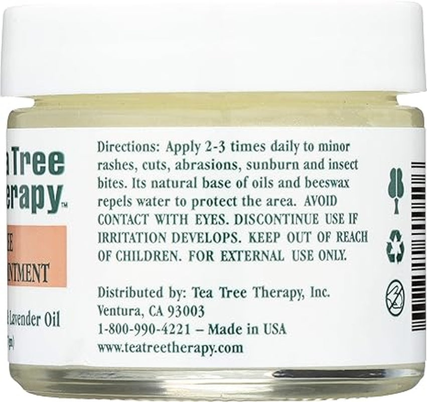 Tea Tree Therapy Antiseptic Ointment Eucalyptus Australiana And Lavender Oil - 2 Oz
