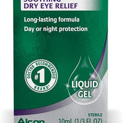 Systane lubricant eye gel packaging on a white background