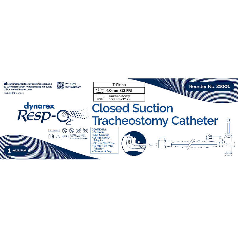 closed suction tracheal catheter w t piece 10fr