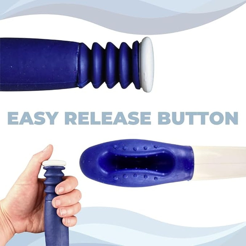 the wiping wand long reach hygienic cleaning aid blue jay