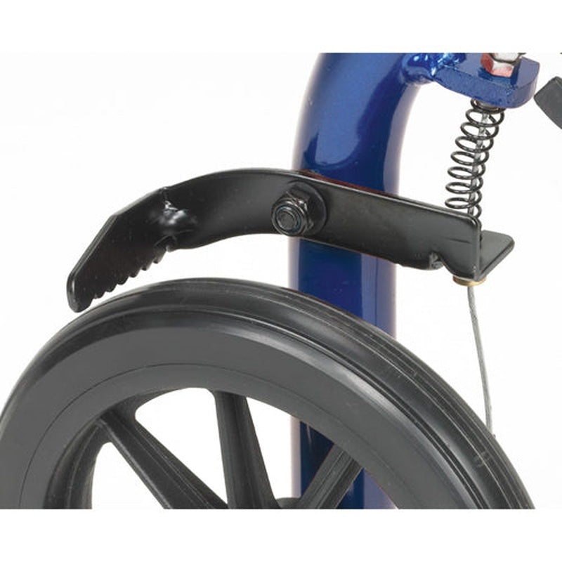 Rollator 4 wheel With Pouch & Padded Seat Black Drive All Care Store