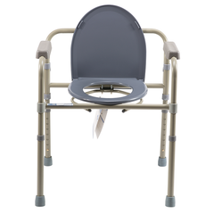 dynarex folding bedside commode
