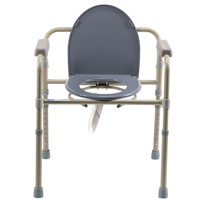 dynarex folding bedside commode