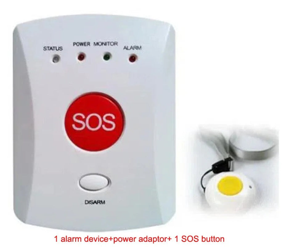 emergency calling gsm panic system for the senior elderly people care with speaker sos button optional